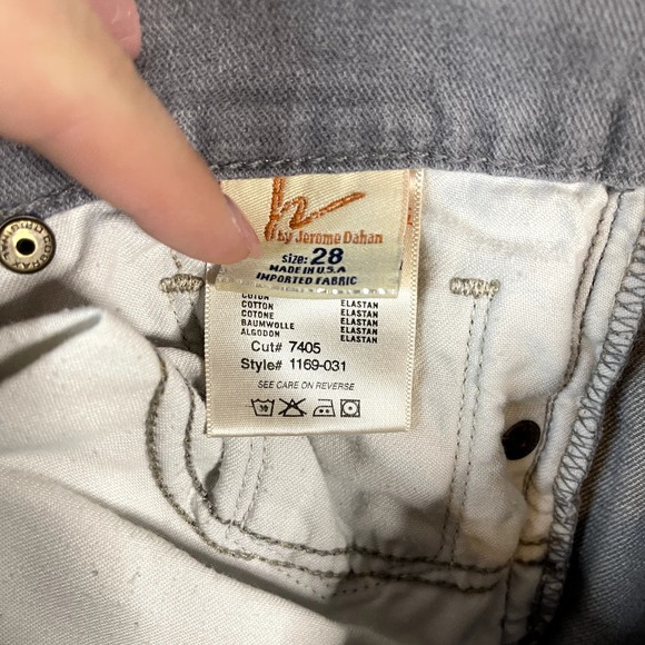 Citizens of Humanity Ava Stretch Low Waist Straight Leg Jeans Gray Wash Size 28 - Picture 7 of 8